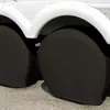 أغطية الإطارات 4 حزمة - واقي عجلة الفينيل للشاحنة سيارات الدفع الرباعي Camper RV Universal Fit Diamesers Black1274M