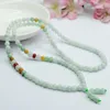 Strand 6mm Natural Burma Jade Bracelet Men Women Fine Jewelry Genuine Myanmar Jadeite Tricolor Jades Stone Beads Multilayer Bracelets