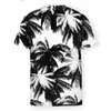 T-shirt da uomo Motivo tropicale monocromatico raffigurante T-shirt in poliestere con stampa 3D Tropics T-shirt manica corta da uomo Harajuku Streetwear