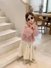 Jackets Baby Girls Coats Solid Tassel Jacket for Kids Loose Children Outerwear Coat Autumn Clothing Sweet Clothes 230728