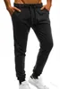 Pantalons pour hommes printemps été taille haute couleur unie cordon de serrage sport mode décontractée pantalon de poche maigre