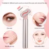 Gezichtsverzorging Apparaten Microstroom Eye Beauty Massager Rood Licht Vibratie Apparaat Massage Stok Verdunt Donkere Kringen Zakken Fijne Lijn 230728