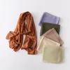 Шарфы трансграничный международный станция Pure Color Gold, разбрызгивающий шифоновый шифоновый этнический шарф-шарф для женского носка шали.