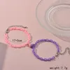 Lien Bracelets 2 pièces mode chaîne Couple Bracelet femmes hommes Vintage aimant coeur charme corée 2023 amitié bijoux accessoires