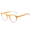 Solglasögon 2023 Trendiga färgglada glasögon Anti-Blue Light Optical Recept Glasses Frame Unisex Vintage Fashion Round Eyewear