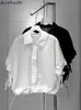 Blusas de mujer Camisas Blusas Mujer De Moda Blusa de verano para mujer Cuello vuelto Manga corta Camisas blancas Cordón Coreano Chic Ladies Tops 230728