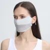 Berretti Maschera per la protezione solare in seta estiva Angolo di protezione per gli occhi Sport da ciclismo all'aperto Velo anti-UV Parasole in rete traspirante sottile