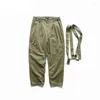 Herenbroeken Cargo Bib-overalls voor heren Oversize streetwear Los werk Multi-pocket joggers Mannelijke herenbroek Maat M-3XL