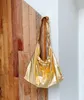 Borse da sera Donna Anni '80 Moda Tessuto metallico Punk Grande capacità Slouchy Sliver Sling Hobo Bag Large Size Luxury Design Shopping Pouch 230729