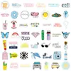 Vattentät klistermärke 10 50 100st Cartoon VSCO Girl Stickers Pack för bärbar datorcykel Bil Skateboard Bagage Guitar Toy Random 2357