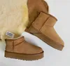 Zapatillas Tasman Plataforma botas ugglie Mini diapositivas Piel de oveja Shearling Tazz Mules Mujeres Hombres Ultra Mini Bota Zapatos sin cordones Ante Parte superior Comodidad Otoño