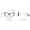 Solglasögon TR90 Cat Eye Metal Anti Blue Light Frame Fashionable Retro Women Brand Designer Computer Gelgasses Recept Glasögon