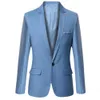 Mäns kostymer blazers män blazer jackor fast färg långärmad lapel smal fit affär blazer kostym kappa utkläder märke mens casual blazers rockar 230729