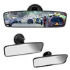 Wide-angle Rearview Mirror Universal Interior Rear View Adjustable Suction Cup Car 360° Rotates Other Accessories1288c