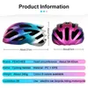 Cycling Helmets PEACHES Bicycle Helmet LED Lights Ultralight Motorcycle Bike Camera Holder Outdoor Sport Riding Equipment 230728