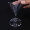 Tek kullanımlık fincan pipetler plastik fincan içme gözlükleri martini 10pcs şarap bar kokteyl wineglas şampanya parti