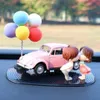 Interior Decorations Cute Car Ornament Auto Decoration Dashboard Center Console Model Toy Couple Birthday Gift Bling Accessories266B