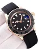 Fancy 7a Mens Watches Diver Series Watch Automatyczny ruch brązowy rozkładka Rose Gold Ceramic Bezel Dwukolone inkrustowani inkrustowani stal nierdzewna ORI301D