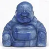 Anhänger Halsketten 1,4" Natürlicher Edelstein Maitreya Buddha Statue Kristall Handgeschnitzt Heilung Reiki Quarz Chakra Glücksfigur Handwerk Zuhause