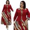 Abbigliamento etnico XL-6XL Plus Size Abiti africani per le donne 2023 Natale Abito a due pezzi Set Dashiki Robe Femme Abiti da festa