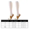 Sports Socks Women Men Knee High Better Circulation Reduce Swelling White Elastic Athletic Training For Compression Flight