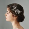 Tocados para novia, accesorios para el cabello de boda, Clips de peine de perlas de diamantes de imitación para mujer, joyería de fiesta, tocado de novia, regalo