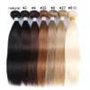 Masse di capelli 1 Pezzo Colore 8 27 4 Marrone Fasci umani puri Biondo cenere Stile serico Bobbi Collezione 230728