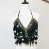 Stage Wear Belly Dance Bra Top Color Diamond Causeway Piece Pendentif Femme