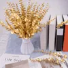 Flores decorativas 20 piezas hojas de simulación duraderas planta exquisita cuidado fácil decoración de fiesta de eucalipto simulado DIY