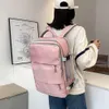 学校のバッグ女性旅行バックパック防水防止防止防止カジュアルなデイパック荷物ストラップUSB充電ポートバックパックラップトップスクールバッグ230728
