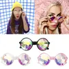 Occhiali da sole Occhiali Rave Festival Party Edm Shades Occhiali con lenti diffratte integrate Occhiali da vista in plastica Regalo per bambini De Sol Uv400