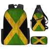 Flag of the School School Back Set Set Set Cartoond Backpack для учащихся начальной и средней школы 230715