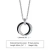 Pendentif Colliers En Acier Inoxydable Amant Femmes Bijoux Noir Colliers Hommes De Mode Cercle Coeur Collier Femme Choker Cadeaux Partie