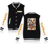 Men's Jackets Haikyuu Baseball Jacket Men/women Haikyu Uniform Japanese Anime Print 2023 Spring Streetwear Fashion Sweatshirt