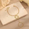 Link Armbanden Roestvrij Staal Solar Armband Ring Pols Ketting Mode Accessoires Vinger Huwelijkscadeau Verjaardag