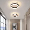 Luzes de teto Led modernas 12W lâmpadas para sala de estar painel de luz tricromática luminária corredor decoração