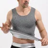 Erkekler Vücut Shapers Erkekler Sauna Ter yelek Wight Kayıp için Tişörtü Isı Tatma Tank Tops Egzersiz Suit Ağır Bel Eğitmeni Shaper Zayıflama