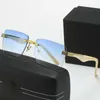 Дизайнер Mercedes-Benz Top Sunglasses Z1100 Новые безрамные алмазные инкрустация модная модная нога для ноги