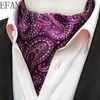 Boyun bağları damla ascot kravat cravat erkekler boyun kravat düğün için saten kravat est kırmızı/siyah/mavi/gül/altın noktalar ascot 230728