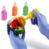 100 peças Luvas descartáveis para crianças Luvas de nitrilo roxas -Látex -Pó de qualidade alimentar para artesanato Pintura Cozinha Limpeza Y200241B