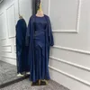 Vêtements ethniques dubaï turquie Ramadan Abaya musulman deux pièces ensemble jupe portefeuille caftan islamique clébrité robes africaines pour les femmes