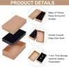 Jewelry Pouches Pandahall Cardboard Set Box For Ring Necklace Rectangle Tan 8x5x3cm Black 9x7x3mm White 7x7x3mm 9x9x3mm 18pcs/24pcs