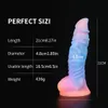 Anal Toys Luminous Dragon Dildo Anal Toys Butt Plug Colorful Glowing Dildo enorm penis Glow In Dark Sex Toys for Women Sex Products 230728