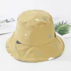 Chapeaux à large bord Style d'été Peint Mode Cool Seau Chapeau Style Coréen Style Japonais Couple Voyage Soleil