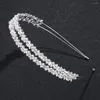 Bandanas Rhinestone Bridal Hair Accessories Band Hoofd Double Layer Women Hoofdband Hoop Wedding Bride