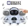 その他のおもちゃインテリジェントミニポケットロボットウォークミュージックダンスライトボイス認識会話繰り返しスマートキッズトイインタラクティブ230728