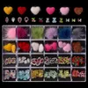 Nail Art Dekorationen 24Girds*5pc Mix Nail Charms Gems In Clear BOX AB Rhiestones 3D Jewelly Crystal Stones Maniküre Charms#6zd 230729