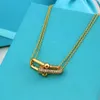 Designer love necklace classic heart necklaces 18K gold plated rose gold necklace chain women silver chain pendant Valentine's Mother's Day Engagement Party Jewelry