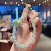 New Ins Mobile Phone Chain Beaded Keychain DIY Hand Jewelry Accessories Wrist Rope Bag Hanging Macaron Color Accessories