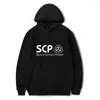 Herrtröjor hoody män scp foundation streetwear mens pullover hoodie höst vinter tröjor unisex harajuku rockar